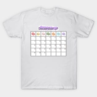 December 2024 Calendar T-Shirt